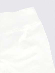 Quần short cạp cao ôm sát, quần short bó sát không nâng ngực, quần short đạp xe, quần short ôm dáng. - trắng - Xem 5