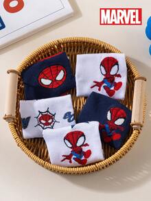 10/5/1 Đôi tất Marvel, tất dài đến bắp chân kiểu hoạt hình Người Nhện dành cho trẻ em, thoáng khí, thấm hút mồ hôi, thoải mái, đa năng, họa tiết hoạt hình thời trang, phù hợp cho học sinh, trẻ em, làm quà tặng và mặc hàng ngày, mùa xuân/hè - Nhiều màu - Xem 8