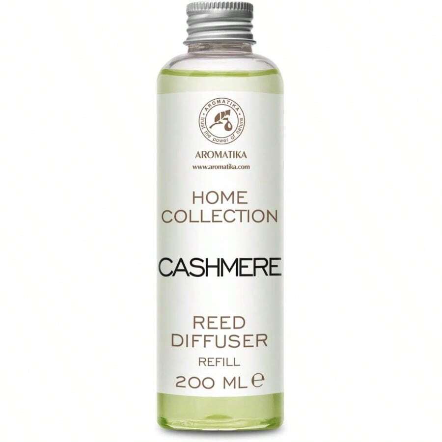 Refill Reed Diffuser Cashmere 200ml - Aroma Refill For Reed Diffuser - Long Lasting Home Fragrance - Air Freshener - Warm Scent - Aromatherapy - Home Decor - Air Diffuser Adults World Book Day - Default - View 1