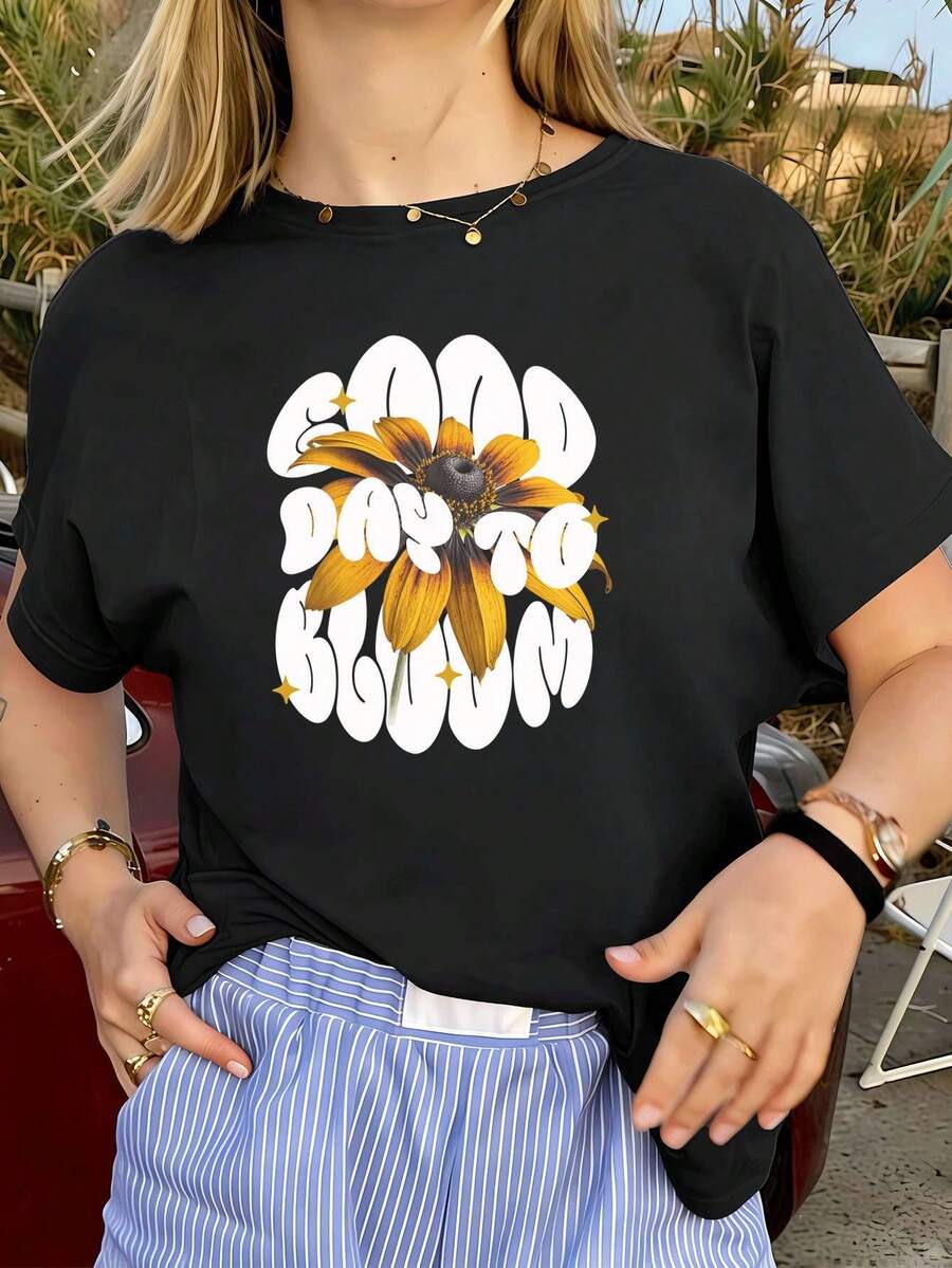 Women T-Shirts - Black - View 1