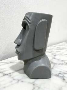 Tác phẩm tái hiện táo bạo tượng Moai! Thiết kế độc đáo với phần lông mày nhô cao, kết hợp nét quyến rũ cổ xưa với phong cách hiện đại. Lý tưởng cho lối vào, văn phòng hoặc làm quà tặng, mang đến sự thú vị cho không gian. - 1PC - Xem 5