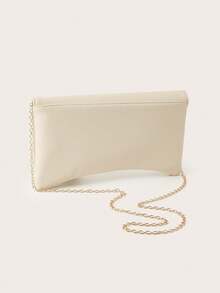Retro Vintage Solid Color Clutch Wallet, All-Match Carry On Purse, Stylish PU Bag For Women, And For Wedding, Party, Prom, Dinner - Apricot - View 5