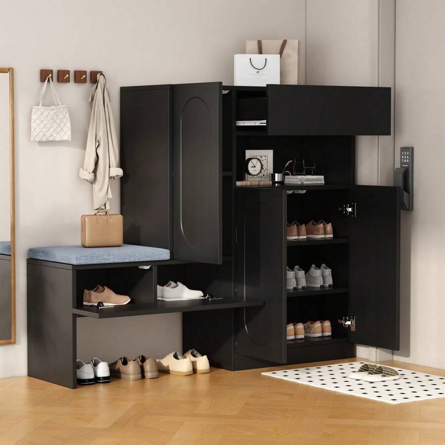 Storage Cabinets - Black - View 1
