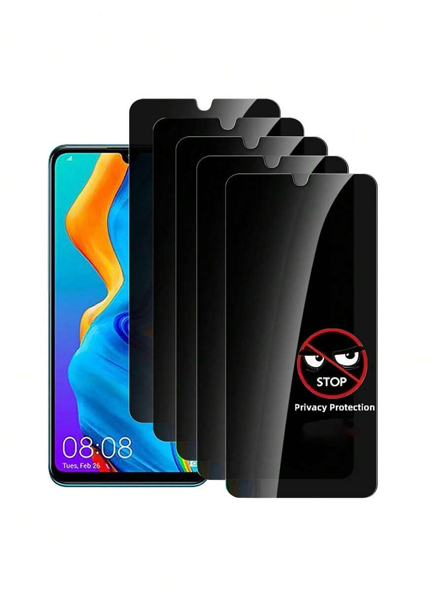 5片装钢化玻璃屏幕保护膜，兼容三星S24 Ultra、A54、A14、A13、A53、A34、A33、A52 5G、S23 Plus、A32、A22、S21。全覆盖防窥、无气泡、防刮擦、防震。 - 彩色 - 查看 1