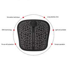 EMS Intelligent Foot Massage Pad Muscle Pain Fatigue Relief Foot Massager (Battery Type) - Negro - Ver 7