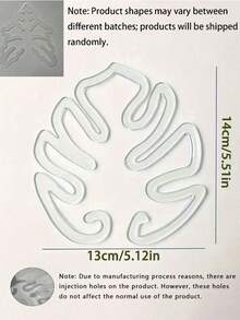 10/20入 有機玻璃葉形植物支撐夾，時尚透明植物支架，專為龜背竹及其他攀爬植物設計，有效固定並穩定植物莖部，保持葉片挺立，促進健康生長，極簡透明設計，適合室內外綠植與景觀布置，節日園藝裝飾必備 - 多款 - 查看 11