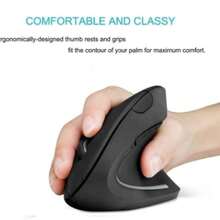 Mouse Vertical Sem Fio 2.4G, Recarregável, Design Ergonômico, Confortável e Portátil, Ideal para Computador e Produtividade - Visão 6