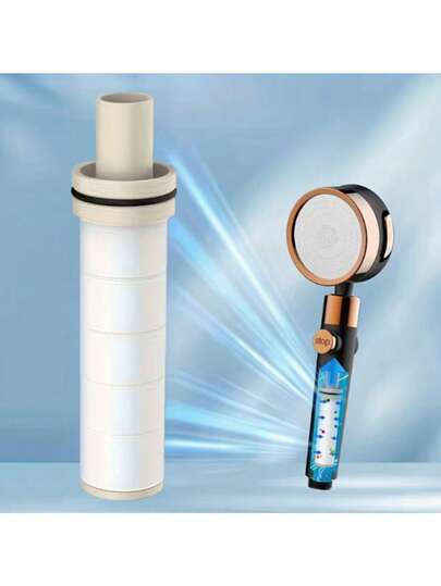 CTSZOOM 5 paquetes de repuesto de filtro para cabezal de ducha, elemento purificador de cabezal de ducha de baño, compatible con sistema de ducha, fácil de instalar para una experiencia de ducha talla grande limpia y segura, filtro de ducha