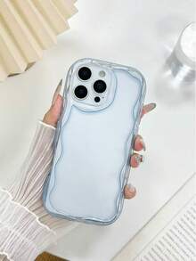 Bộ 3 ốp lưng mềm màu kem trơn, viền lượn sóng, màu xanh dương/vàng/hồng, tương thích với iPhone 17/17 Pro Max, 16/16 Pro/16 Pro Max, 15, XR, 7P/8P, P12 Pro Max, P13 Pro Max, P14 Pro Max, P13, P14, P11, P12, P14, XS/S/XS Max/7/8, ốp lưng điện thoại dày dặn, dễ thương và thời trang. - Nhiều màu - Xem 3