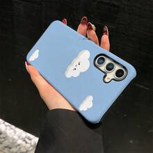 Funda para teléfono: Funda para teléfono dos en uno con diseño de nube y cara sonriente, adecuada para Samsung Galaxy A57 A37 A25 A17 A16 A06 A56 A55 A54 A53 A52 A36 A35 A34 A32 A26 A23 A15 A14 A13 5G A71, resistente a arañazos, cubierta protectora moderna, a prueba de caídas, a prueba de golpes, adecuada para varios modelos de  17, 16, 15, 14, 13, 12, 11, Plus, Air, Pro, Max, Galaxy S21, S22, S23, S24, S25, S26 FE, Edge, Pus, Ultra. - Color mixto 1 - Ver 5