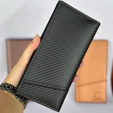 男女通用 PU 皮革长款对折超薄时尚信用卡夹,多功能信用卡套,适合日常携带,简约休闲风格,是送给男友/父亲/丈夫的理想生日礼物、周年纪念礼物、情人节礼物、父亲节礼物。 - 彩色 - 查看 9