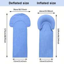 1 pieza Colchoneta inflable de playa, Colchoneta inflable para acampar y senderismo, Colchón de aire inflable para ocio - Multicolor - Ver 5