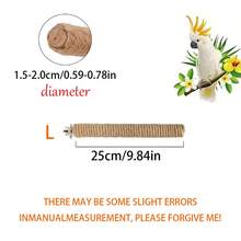 1pc Parrot Perch Rope Stand, Available In Multiple Lengths, Includes Screws For Secure Mounting, Suitable For Cockatiel, Lovebird, Parakeet, Enrichment Perch, Bird Cage Accessory, Parrot Toy, Bird Supplies - View 14