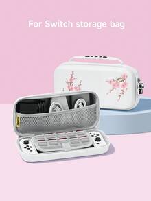 1 pieza Funda protectora con diseño de flor de cerezo rosa compatible con 2 (2025), Switch NS, Switch OLED, Switch Lite, accesorios para Nintendo Switch 2/Switch, juego completo que incluye estuche de transporte, base acoplable, mejor regalo para jugadores de Switch - Multicolor - Ver 16