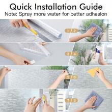 Window Privacy Film, Frosted Glass Film, Sun Blocking Static Cling For Bathroom & Office, Heat Control Anti Glare Removable, UV Rejection Non-Adhesive Covering For Home - 1PC - View 8