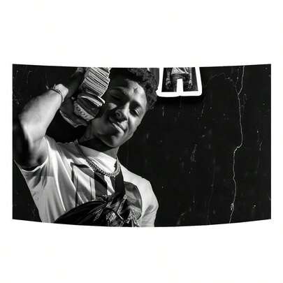 Youngboy Mucsic Never Rapper Broke Again Tapestry Durable Polyester Flag With Brass Grommet - Funny Wall Banner For Room Indoor Party Decor, College Dorm, 2D Flat Tapestry, Local Printed Textile Wall Decor Garden Flag, Polyester Tapestry Decorative Wall Hanging, Room Banner, Wall Banner, For College Dorm Decor, Outdoors, Parties, Festival Gifts Birthday Graduation Room Decor Home Decor Wall Decor Bedroom Decor Wall Art Poster Home Decor Living Room Tapestry For Room Wall Tapestry Room Decoration Stuff Gifts Suitable For Party Daily Holiday Anniversary Party Valentine'S Day Wedding Anniversary Easter Mother'S Day Graduation Father'S Day Birthdays Anniversaries Thanksgiving, Christmas, Halloween, New Year'S, Tea Room, Bedroom, Living Room, Indoor Home, Outdoor Flag Wall Tapestry