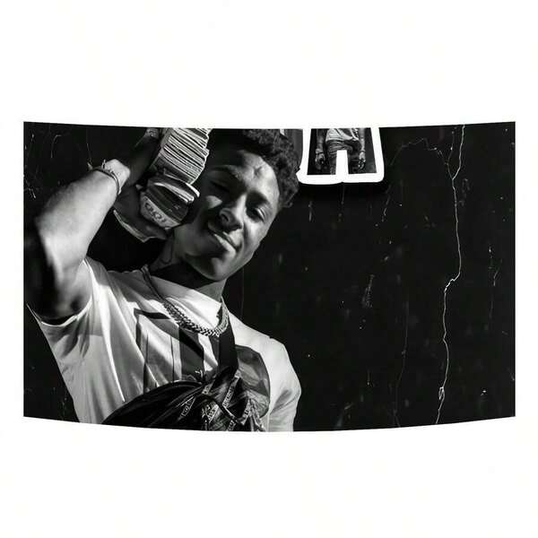 Tapiz de Youngboy Mucsic Never Broke Again Rapper - Bandera duradera de poliéster con ojal de latón - Bandera de pared divertida para decoración de habitación, dormitorio universitario, tapiz plano 2D, decoración textil de pared impresa localmente, bandera de jardín de poliéster, tapiz decorativo para colgar en la pared, bandera de pared, para decoración de dormitorio universitario, al aire libre, fiestas, regalos de festivales, cumpleaños, graduación, decoración de habitación, decoración del hogar, decoración de pared, decoración de dormitorio, arte de pared, póster, decoración del hogar, tapiz de sala de estar, tapiz de habitación, decoración de habitación, regalos adecuados para fiestas, días festivos, aniversarios, San Valentín, bodas, aniversarios, Pascua, Día de la Madre, graduación, Día del Padre, cumpleaños, aniversarios, Acción de Gracias, Navidad, Halloween, Año Nuevo, sala de té, dormitorio, sala de estar, interior del hogar, bandera exterior