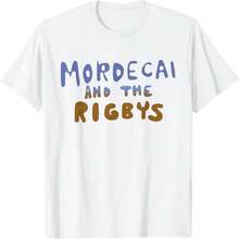 Mordecai and The Rigbys Ringer Camiseta - Blanco - Ver 2