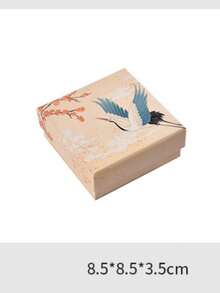 Hộp đựng trang sức bằng giấy thiết kế độc đáo theo phong cách Trung Quốc, hộp quà tặng đựng bông tai, vòng tay, dây chuyền, kẹp tóc. - Phi hạc Xiangyun - Xem 10