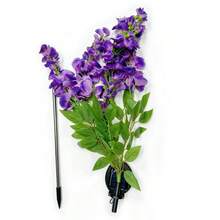 1 chiếc đèn hoa tử đằng năng lượng mặt trời, đèn trang trí sân vườn nhân tạo, đèn LED năng lượng mặt trời hình hoa tử đằng, đèn trang trí sân vườn, sân thượng (ánh sáng ấm), đèn sân vườn năng lượng mặt trời ngoài trời, đèn trang trí sân vườn cho lối đi, sân trong, sân thượng, quà tặng làm vườn cho mẹ và phụ nữ, đèn chiếu sáng kênh vườn | Thiết kế hoa rực rỡ | Đèn sạc năng lượng mặt trời - Nhiều màu - Xem 12
