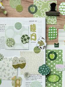 1 Pack 50pcs Creative Polka Dot Asymmetrical Circle Stickers For Scrapbook DIY Collage Decoration Photo Album - Scattered Dots - View 8