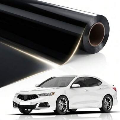 Car Window Tint  Professional Quality Window Film Tinting Roll Van (5% VLT, 6m X 65cm, 2 Ply, Limo Black Tint), And Privacy Film With Installation Instructions