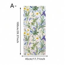 1/3pcs Stained Effect Decorative Floral Static Cling Window Film. Colorful Hydrangea, Daffodil And Datura Flower Designs. No Glue, Removable & Waterproof. For Living Room, Bedroom, Bathroom, Easy Install, Sunlight Rainbow, UV Protection. - Multicolor - View 17