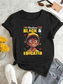 Women T-Shirts - Black - View 2