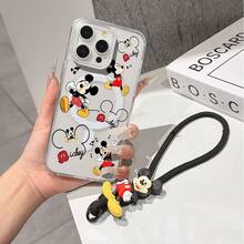 This Disney Mickey Mouse Lanyard Phone Case Is Fully Covered In TPU Material, Features Strong Magnetic Closure, Is Shockproof And Lightweight, And Is Compatible With IPhone17/16/11/13/15/15 Plus/15 Pro/15 Pro Max/12/14 Pro Max/11 Pro Max/12 Pro/12 Pro Max/13. This Phone Case Is A Popular Birthday Gift Or Business Gift Choice; It Is Durable, Stain- And Fingerprint Resistant, And Suitable For Both Men And Women. The Set Also Includes A Mickey Mouse Phone Case And A Mickey Mouse Plush Bracelet, Making It A Perfect Gift For Friends And Family. This Stylish Phone Case Is Fun, Lightweight, And Durable. IPhone17 Pro Max Phone Case, Minnie Mouse Phone Case. - 藍色 - 查看 7