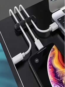 1 kẹp sắp xếp cáp, hệ thống quản lý cáp nhiều khe cho bàn làm việc văn phòng, thích hợp cho đồ dùng văn phòng, sắp xếp cáp dữ liệu, giá đỡ cáp chuột. - A - Xem 8