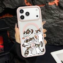 マグネット式黄ばみ防止 | 高級感あふれる2in1アクリルマグネット式スマホケース！スタイリッシュで手触りも良く、実用的な保護機能とマグネット式・耐衝撃設計を融合させた、高級感あふれるケースです。 猫ケース  11  17e 手机壳  17e 手机壳 家族、恋人、友人、そして子供たちへのプレゼントに最適です。  16 Pro/11 Pro/11 Pro Max/13/14 Plus/12/16 Pro Max/14 Pro Max/12 Pro Max/17 Pro/15 Plus/15 Pro Max/17 Pro Max/16/13 Pro Max/16 Plus/ 13 pro/17/15 Pro/12 Pro/16e/Apple  Air/17e/15/14 Pro/14 - ピンク - チェックする 31