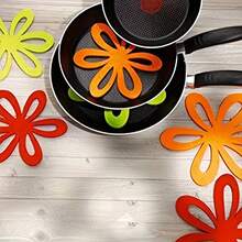 3pcs/Pot Protectors Set, Anti-Scratch & Heat-Resistant Cookware Dividers, Stackable Kitchen Protection Pads For All Size Pots & Bowls, Non-Slip, Durable & Reusable - Random Color/style - View 8
