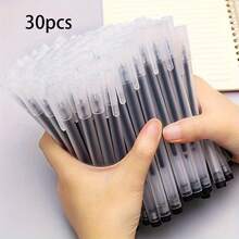 Bộ 10/20/30/50 bút bi gel mờ trong suốt tối giản, đầu bút mảnh 0.5mm, mực đen viết trơn tru, thích hợp cho trường học, văn phòng phẩm, văn phòng phẩm thẩm mỹ, phù hợp cho nhật ký và ghi chú. - Nhiều màu - Xem 7
