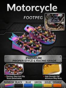 Motorcycle Foot Pegs Upgrade Tool - Suitable For Stomp, Explorer, SDG And Other Models, Enhances Grip And Riding Comfort - one-size - View 1