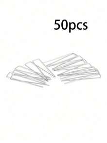 10/20/30/50/100pcs U-Shaped Garden Stakes, Heavy Duty Metal Landscape Fabric Ties, For Securing Barriers, Ground Coverings, Fences And Artificial Turf - Great For Gardening And Landscaping Projects! Gardening Tools - A - View 12