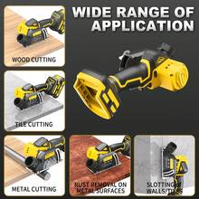 KITESDER Cordless Mini Circular Saw For 20V Battery, 4" Brushless Power Circular Saws,25000RPM Small Power Saw With Dust Shroud & Blade, Cut Metal Wood Plastic - Xem 8