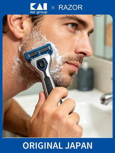 KAI Dao Cạo Nam XF5-4BS AX-5SE1 PR5-3P8 BSTX-2P Hệ Thống Dao Cạo Nhiều Lưỡi, Có Thể Chọn Từ 2-5 Lưỡi, Đầu Xoay Được, Dải Bôi Trám Lô Hội, Tay Cầm Công Thái, Lưỡi Dùng Một Lần Và Có Thể Thay Thế, Thích Hợp Cho Việc Chăm Sóc Hàng Ngày Và Khi Du Lịch, Nhiều Lựa Chọn Bao Bì Có Sẵn