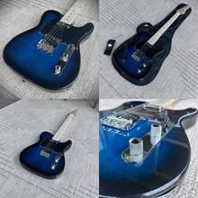 Trans Blue Tele Style Electric Guitar With Maple Neck And Accessories Full-Size - 如圖所示 - 查看 1
