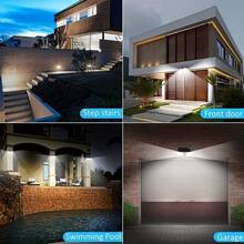 1/2pcs Black Shell Motion Sensor Outdoor Wall Light, Fake Surveillance Solar Powered Light With Light Sensor, Detachable Portable Outdoor Camping Lamp, Adjustable Height Outdoor Pathway Light, Built-In Button Switch, 3 Lighting Modes, Minimalist Stylish Floodlight With 270 Degree Illumination - white light - View 11