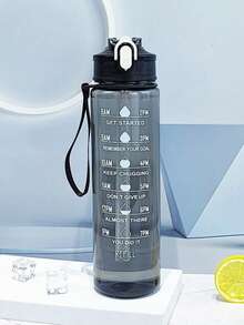 1 bình giữ nhiệt PC trong suốt dung tích lớn 750ml hoặc 2000ml, cốc uống nước thể thao di động, cốc có ống hút và nắp, bình nước chịu nhiệt chống rơi vỡ, thích hợp cho gia đình và du lịch ngoài trời, bình nước dành cho nữ. - Nhiều màu - Xem 16