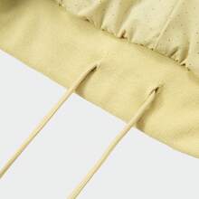 Adidas Spring/Autumn Sports Shorts, Unisex Thermal Lined Loose Fit Training Casual Straight Leg Shorts IN7700 - Gold/Yellow - View 5