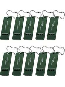 3-4-5-10pcs High Decibel Survival Whistle, Suitable For Outdoor Emergency, Hiking, Camping And Sports Safety, Durable And Portable Design With Keychain Attachment - A - View 7