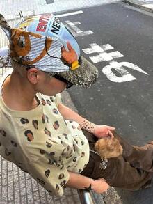 1pc Unisex Baseball Cap, Curved Brim Headscarf Hat, Casual Styling,Summer,Beach,Holiday - A - View 5
