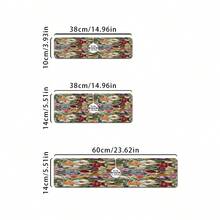 1 Stück Blumenmuster Armaturenabdeckung, strapazierfähiges Polyester, schnell trocknend, leicht zu reinigen, geeignet für Küche und Badezimmer, einfache Installation, tägliche Dekoration, Geschenk, Badezimmermatte, strapazierfähige Armaturenabdeckung, Armaturenzubehör - Verschiedenfarbig - Übersicht 10