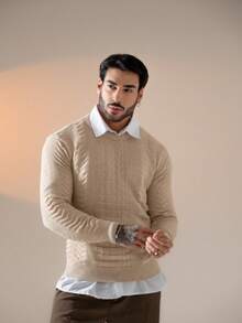 TRICOT DE LUXO SOPHISTICATED KNITTING SWEATER WINTER 26 ELEGANT CHIC - Màu be - Xem 6