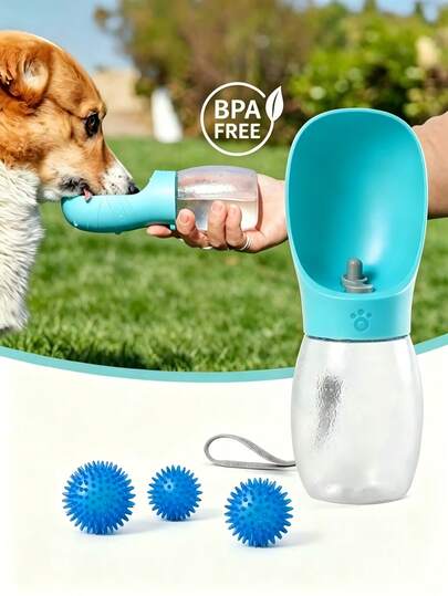 Bình nước chống rò rỉ cho chó, cốc uống nước du lịch ngoài trời di động có dây đeo, bình đựng nước cho thú cưng khi đi dạo, leo núi và cắm trại.