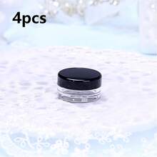 Mini Clear Cosmetic Empty Sample Jars 50/20/10/5/1 Pc,5g Plastic Container Jars, Multi-Color For Face Cream And Lotion, Lipstick, Eyeshadow, Nail Powder, Jewelry, Exquisite And Compact, Easy To Carry, Reusable, Travel Accessories - Pink - View 21
