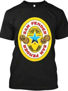 NWT Sam Fender English Singer Guitarist Musician Retro Logo T-Shirt Size S-4XL - Black - View 1