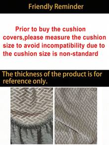 1件装提花沙发座套，弹性沙发套，可水洗靠垫套，圆形沙发套，适用于客厅 - 彩色 - 查看 3