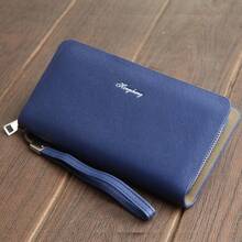 1pc Men's Fashion Classic Long Wallet, Business Casual Large Capacity Zipper Wallet, Multi-Function PU Leather Card Holder, Portable Coin Purse For Daily Use. Provides Multiple Color Options, With 8 Card Slots, 1 Zipper Pocket And 4 Bill Compartments, An Excellent Gift Choice For Men. - Multicolor - View 14